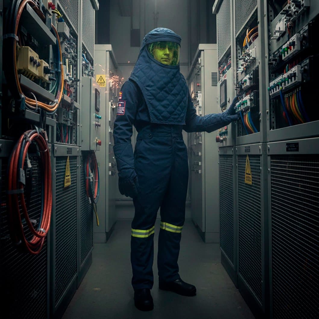 Traje para soldadura y salpicadura de metal fundido